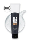 The BLD BRO Daily 30 60ml bottle in front of a splodge of clear mattifying gel.