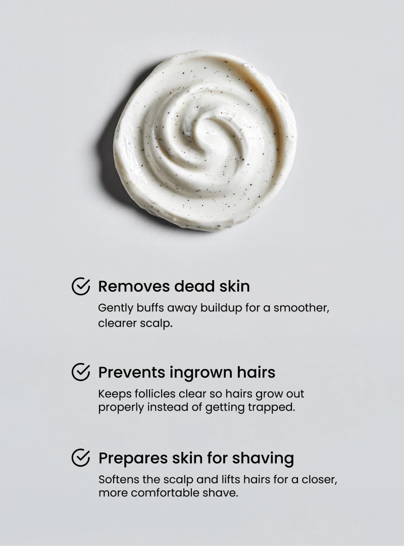 An image showing the luxurious quality of BLD BRO Scrub - Removes Dead Skin, Prevents ingrown hairs, prepares the skin for shaving